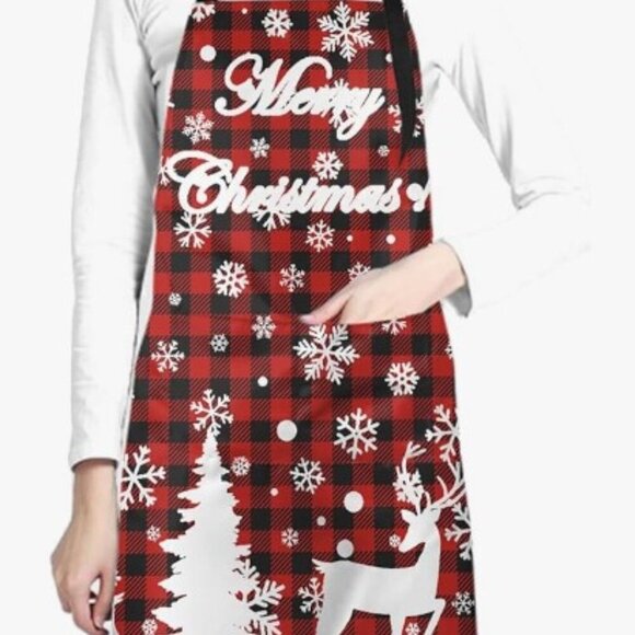Other - MERRY CHRISTMAS BUFFALO PLAID APRON